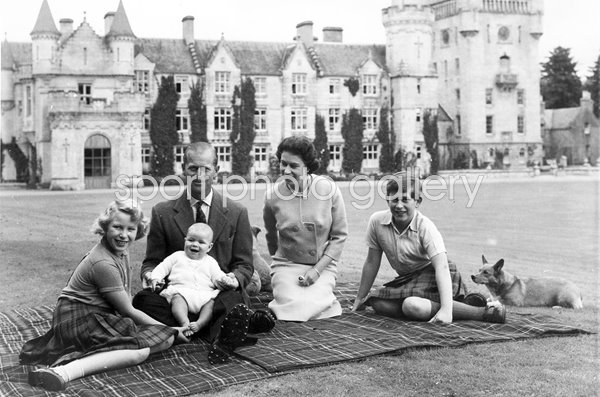Queen Elizabeth II & Royal Family Balmoral 1960