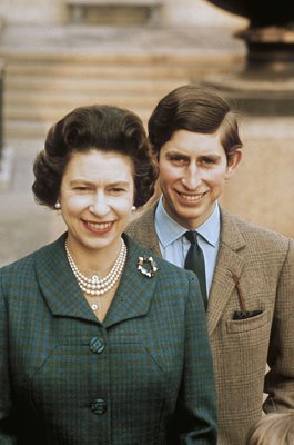 Queen Elizabeth II with Prince Charles Windsor Castle 1969
