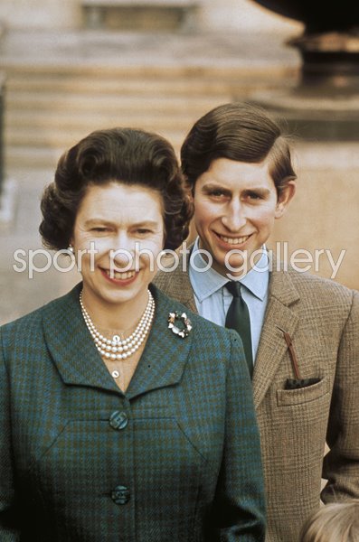 Queen Elizabeth II with Prince Charles Windsor Castle 1969