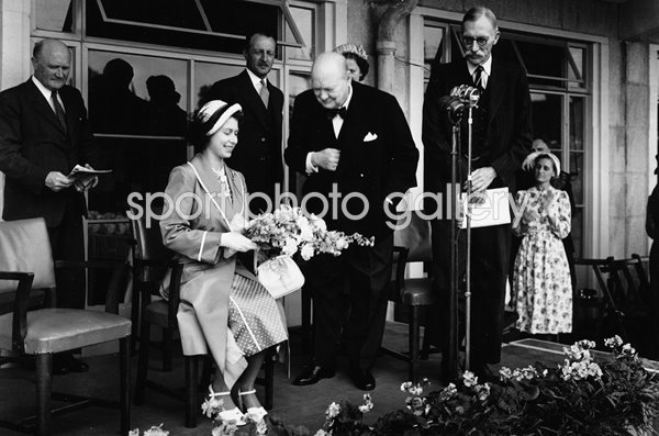 Princess Elizabeth & Winston Churchill London 1951