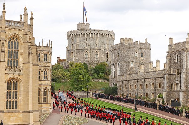 The Royal State Hearse Committal Service for Queen Elizabeth II Windsor 2022