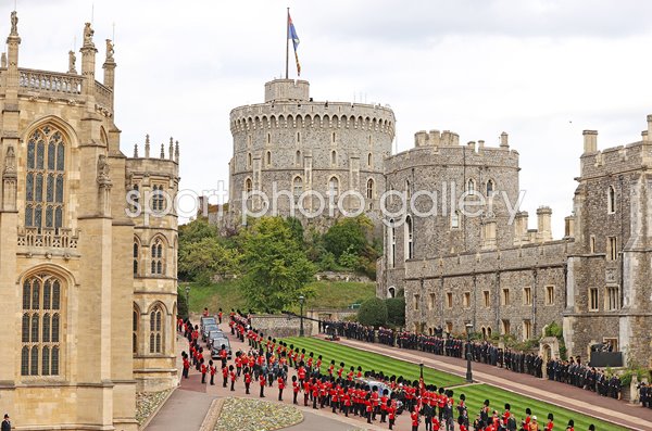 The Royal State Hearse Committal Service for Queen Elizabeth II Windsor 2022