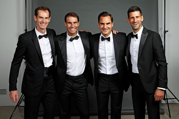 Andy Murray, Rafael Nadal, Roger Federer and Novak Djokovic Laver Cup 2022