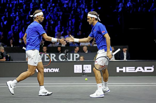 Roger Federer and Rafael Nadal Team Europe Laver Cup London 2022