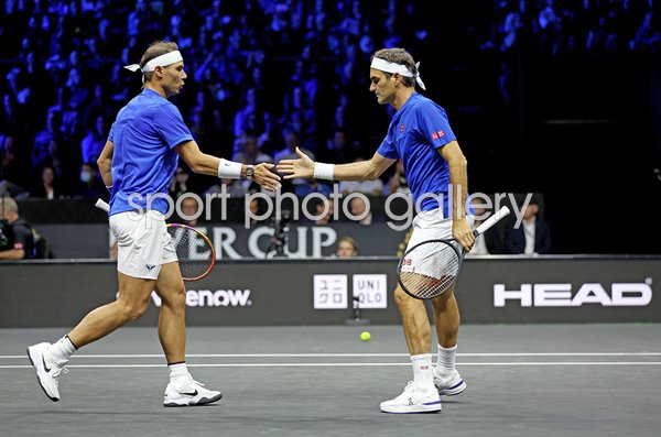 Roger Federer and Rafael Nadal Team Europe Laver Cup London 2022