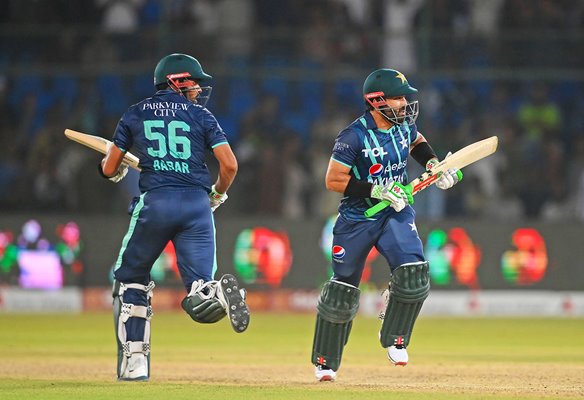 Babar Azam & Mohammad Rizwan Pakistan v England 2nd IT20 Karachi 2022