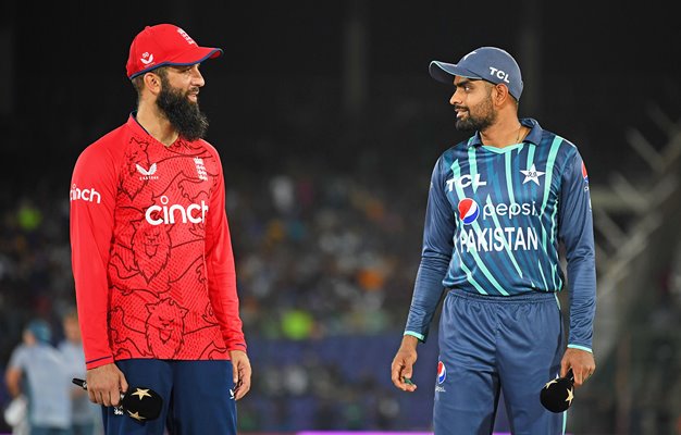 Captains Babar Azam Pakistan & Moeen Ali England IT20 Karachi 2022