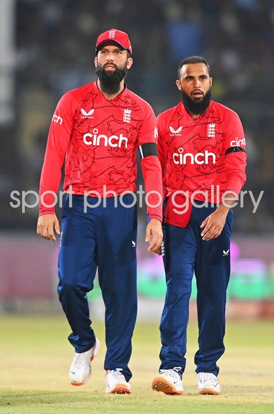 Moeen Ali & Adil Rashid England spinners v Pakistan 1st IT20 2022