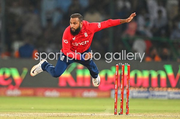 Adil Rashid England takes flight v Pakistan 4th IT20 Karachi 2022