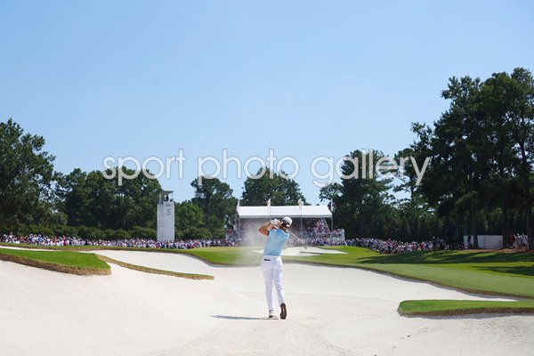 Justin Thomas USA bunker shot Presidents Cup Quail Hollow 2022