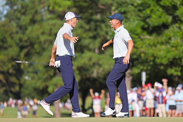 Jordan Spieth & Justin Thomas USA Presidents Cup Quail Hollow North Carolina 2022