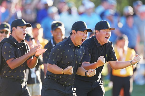 Si Woo Kim, Tom Kim & Sungjae Im South Korea Internationals Presidents Cup 2022