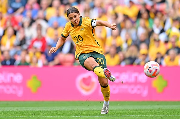 Sam Kerr Australia v Canada Women's Football Brisbane 2022