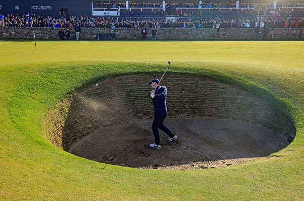 Rory McIlroy Road Hole Bunker 17th St Andrews Alfred Dunhill Links 2022