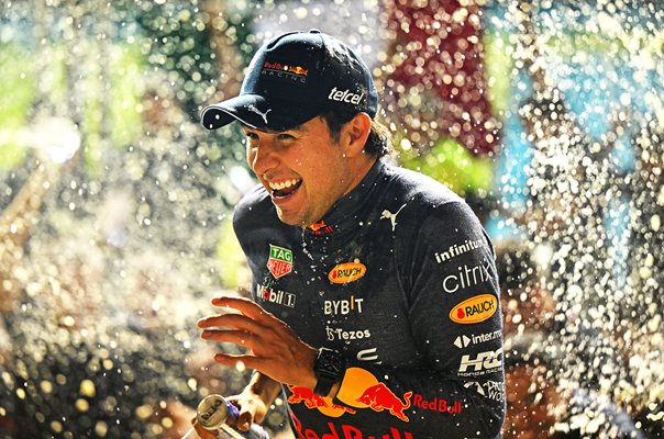Sergio Perez Mexico and Red Bull Singapore F1 Grand Prix Winner 2022