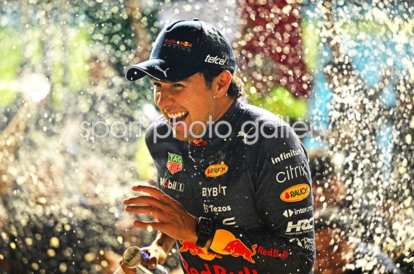 Sergio Perez Mexico and Red Bull Singapore F1 Grand Prix Winner 2022
