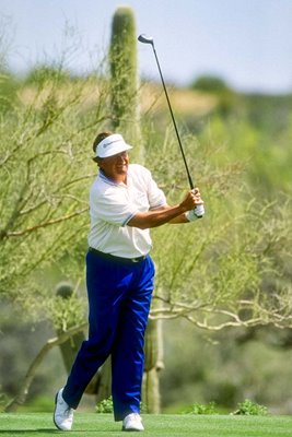 Raymond Floyd USA drives Tradition Desert Mountain Scottsdale Arizona 1994