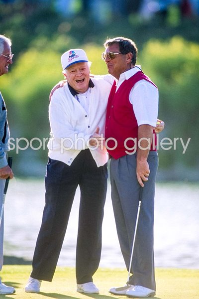 Bob Hope & Fuzzy Zoeller Bob Hope Classic Palm Desert California 1996