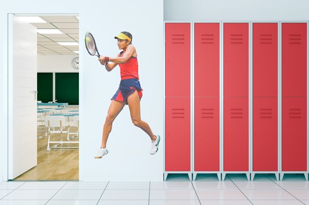 Emma Raducanu Great Britain Backhand US Open Final 2021 Wall Sticker