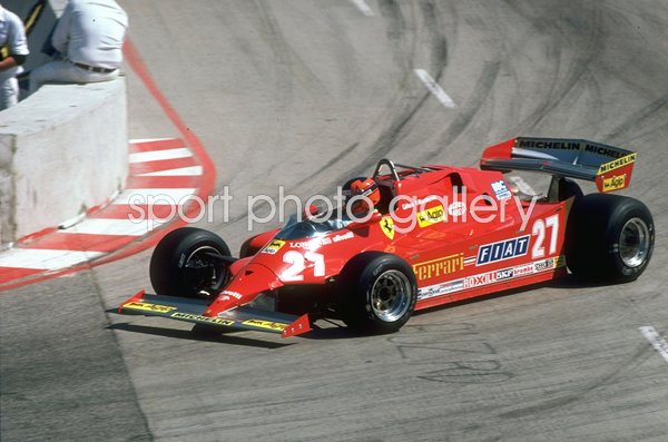 Gilles Villeneuve Canada Scuderia Ferrari Monaco Grand Prix 1981