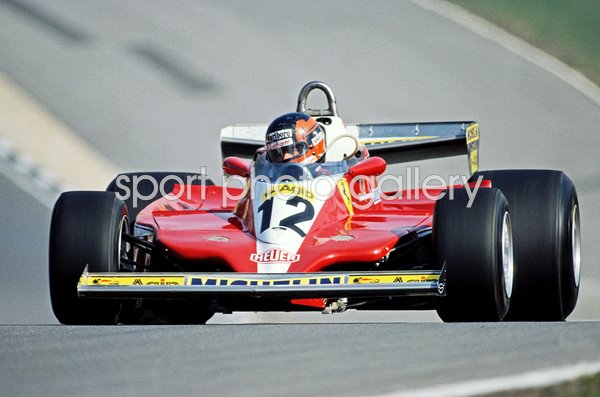 Gilles Villeneuve Canada Scuderia Ferrari 312T3 Brands Hatch 1979