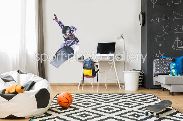 Chloe Kim USA Women's Snowboarding Halfpipe Worlds Aspen 2021 Wall Sticker