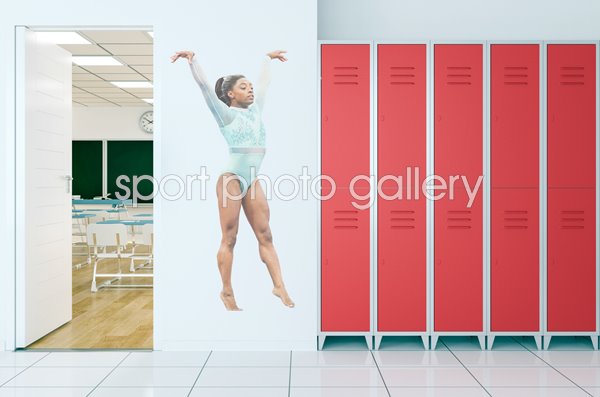 Simone Biles USA Floor American Championships Boston 2018 Wall Sticker