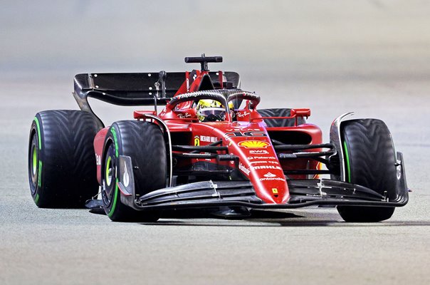 Charles Leclerc Monaco driving Ferrari Singapore Grand Prix 2022