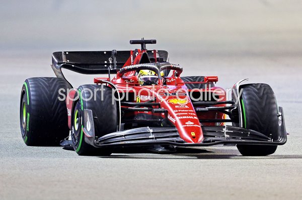 Charles Leclerc Monaco driving Ferrari Singapore Grand Prix 2022