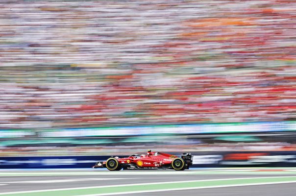 Carlos Sainz Spain driving Ferrari Mexico Grand Prix 2022