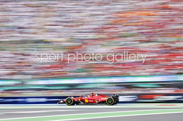 Carlos Sainz Spain driving Ferrari Mexico Grand Prix 2022