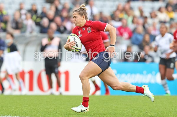 Claudia MacDonald England v Fiji Rugby World Cup 2021 
