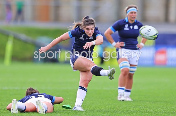 Helen Nelson Scotland kicks v Wales Rugby World Cup 2021