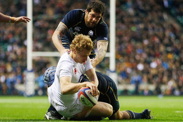 Billy Twelvetrees scores England v Scotland 2013