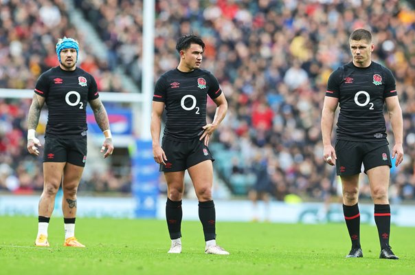 Jack Nowell, Marcus Smith & Owen Farrell England v Argentina Twickenham 2022