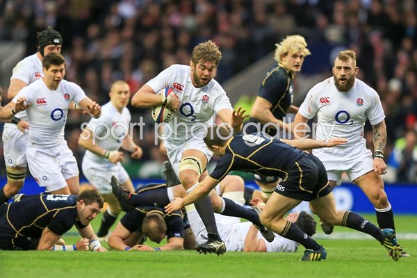 Geoff Parling England v Scotland Six Nations 2013