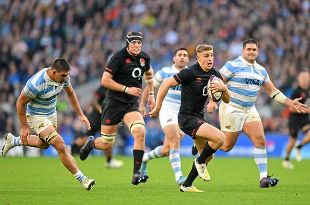 Jack van Poortvliet England scores v Argentina Autumn International Twickenham 2022