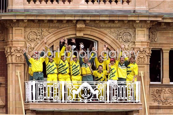 Australia celebrate World Cup Winning Moment Lord's 1999