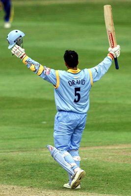 Rahul Dravid India century v Sri Lanka Taunton World Cup 1999