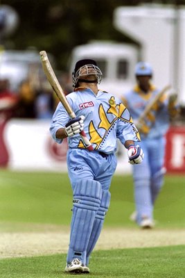 Sachin Tendulkar India century v Kenya Bristol World Cup 1999