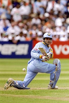 Saurav Ganguly India sweeps v Sri Lanka Taunton World Cup 1999