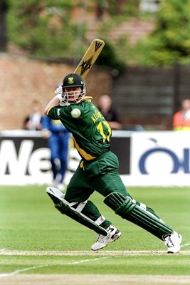 Lance Klusener South Africa bats v Sri Lanka World Cup 1999