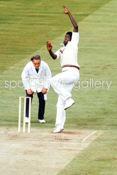 Joel Garner West Indies bowls World Cup Final Lord's 1979
