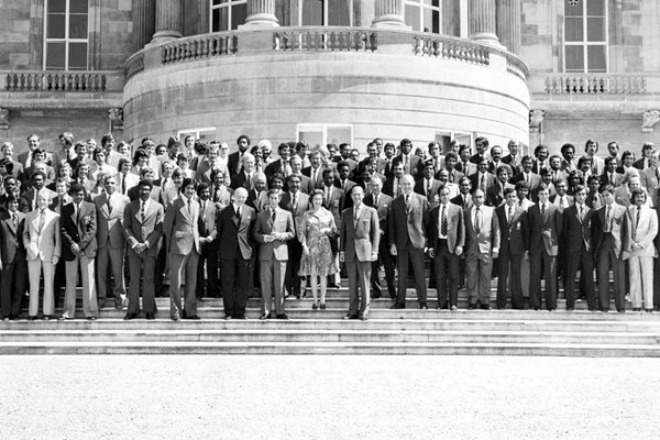 Queen welcomes teams Cricket World Cup Buckingham Palace 1975