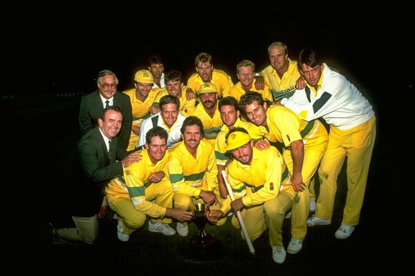 Australian team celebrate 1991