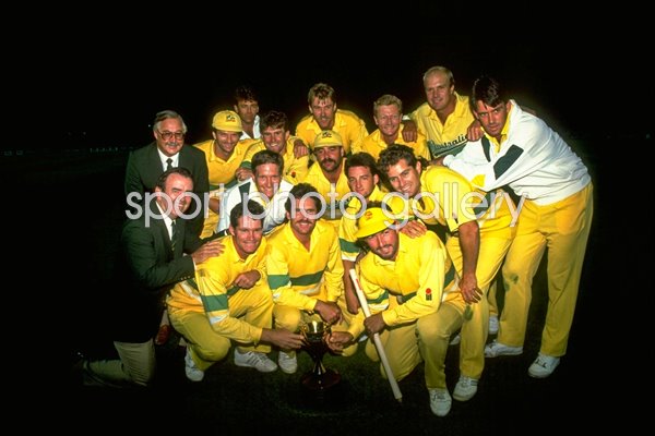 Australian team celebrate 1991