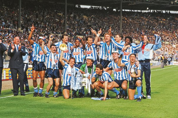 Coventry City celebrate FA Cup Final win v Tottenham Hotspur 1987