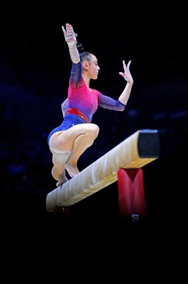 Jessica Gadirova Great Britain Balance Beam Gymnastics Worlds 2022