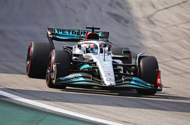 George Russell Great Britain driving Mercedes Brazil Grand Prix 2022