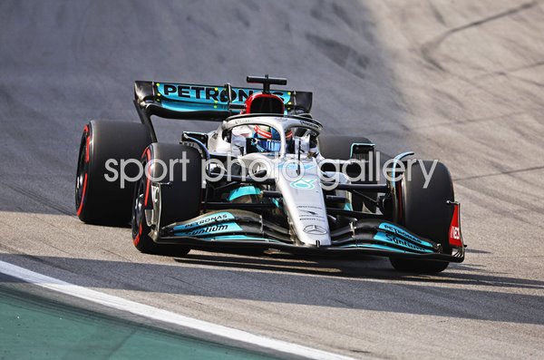 George Russell Great Britain driving Mercedes Brazil Grand Prix 2022